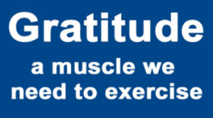 Gratitude a muscle we need to exercise